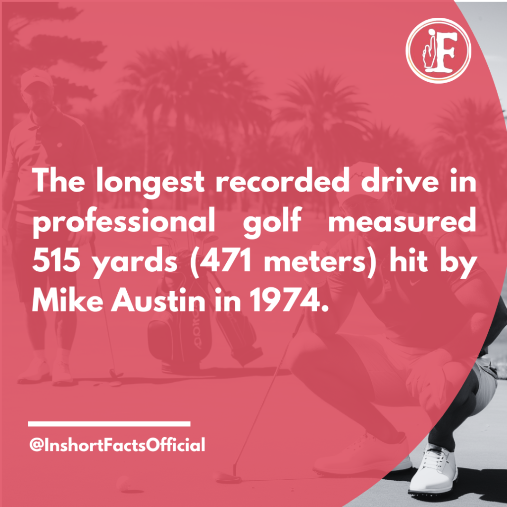 The longest Drive in Golf